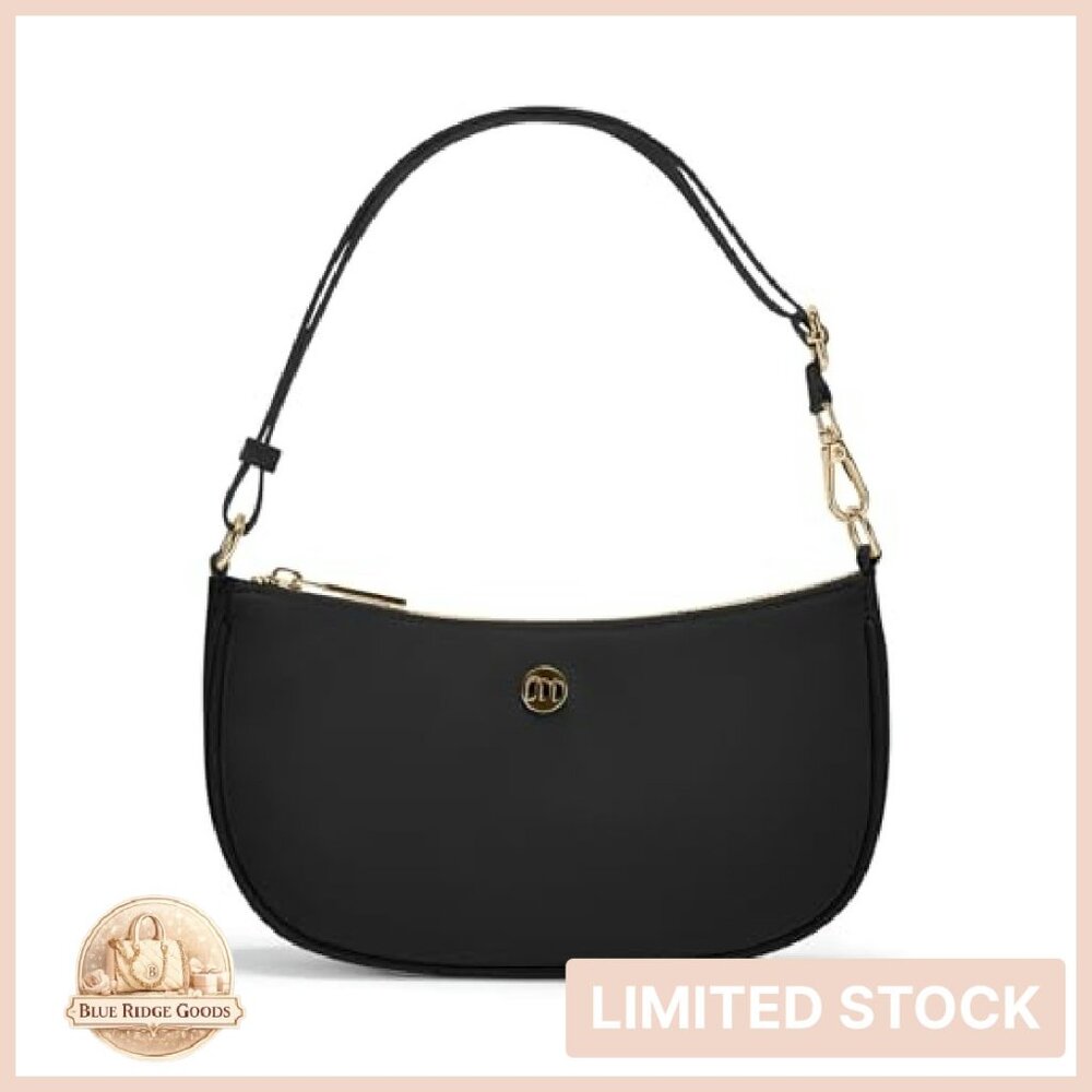 Trendy Crescent Shoulder Bag Nylon Adjustable Strap Chic Minimal Y2K - Picture 2 of 8